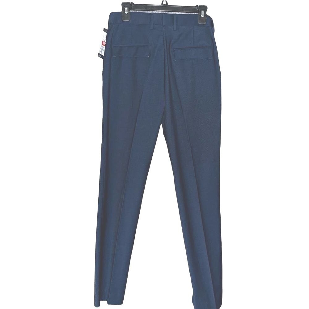 HM Mens Navy Blue Slim Fit Dress Pants Trousers 30R Woven Business Formal
